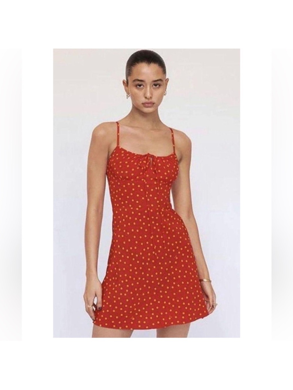 Realisation Par Polka-Dot Silk Mini Dress